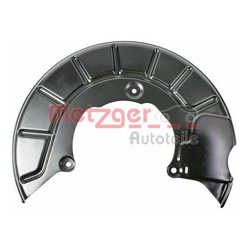 Spritzblech, Bremsscheibe METZGER 6115029 GREENPARTS f&uuml;r VAG, Vorderachse links