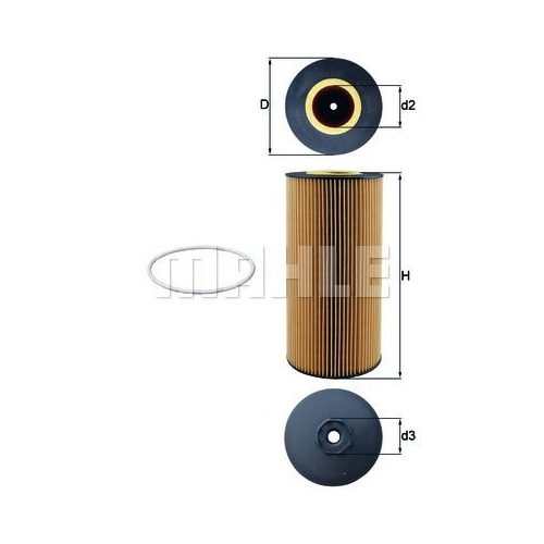 &Ouml;lfilter KNECHT OX 348D f&uuml;r MERCEDES-BENZ CLAAS