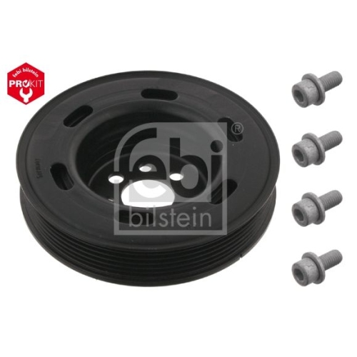 Febi Bilstein 1x 33608 Riemenscheibe, Kurbelwelle ProKit f&uuml;r Audi Seat Skoda VW