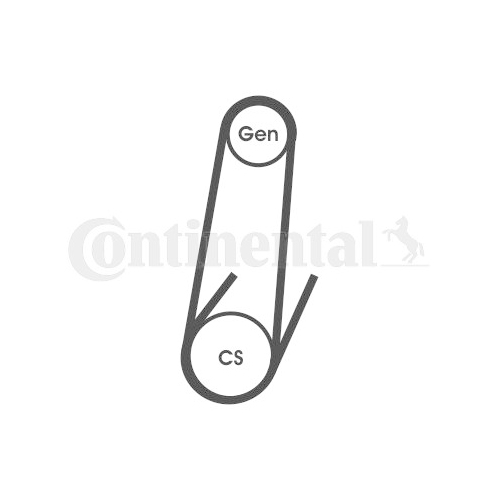 Keilrippenriemen CONTINENTAL CTAM 4PK592 ELAST f&uuml;r BMW