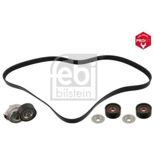Febi Bilstein 45969 Keilrippenriemensatz mit Riemenspanner und Umlenkrolle 8 Rippenanzahl, , 1 St&uuml;ck