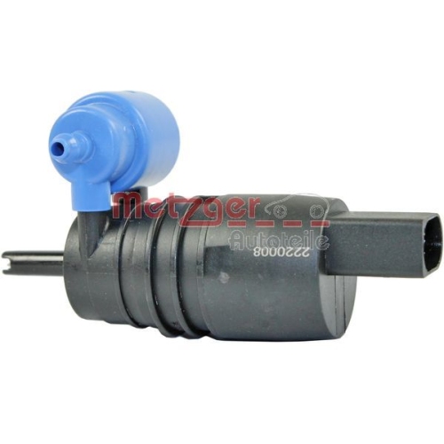 Waschwasserpumpe, Scheibenreinigung METZGER 2220008 GREENPARTS f&uuml;r BMW VAG SMART