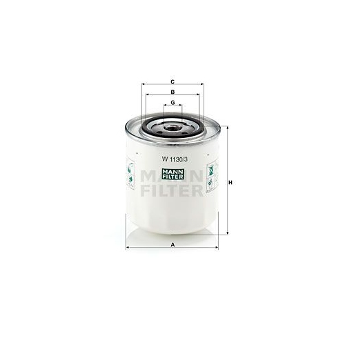 &Ouml;lfilter MANN-FILTER W 1130/3 f&uuml;r VOLVO VAG