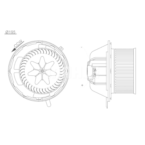 Innenraumgebl&auml;se MAHLE AB 194 000S f&uuml;r BMW