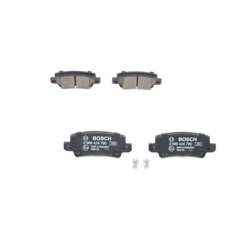 Bremsbelagsatz, Scheibenbremse BOSCH 0 986 424 790 f&uuml;r TOYOTA LEXUS, Hinterachse