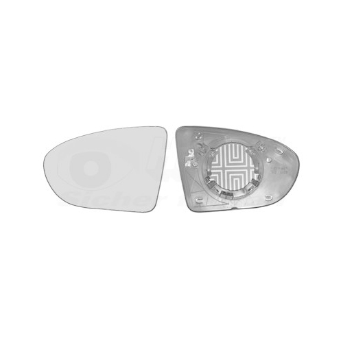Spiegelglas, Au&szlig;enspiegel VAN WEZEL 3388837 * HAGUS * f&uuml;r NISSAN, links