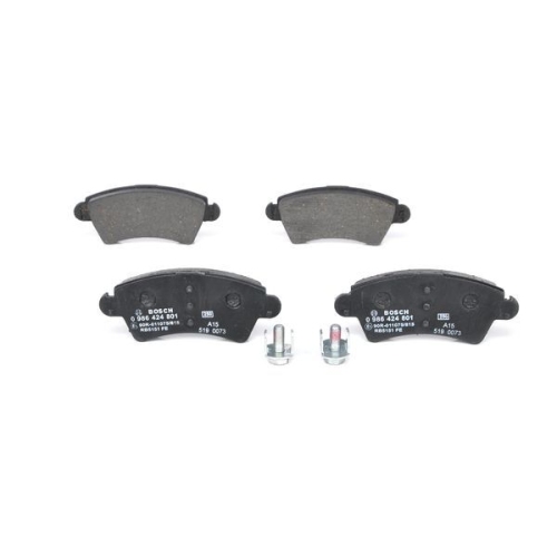 Bremsbelagsatz, Scheibenbremse BOSCH 0 986 424 801 f&uuml;r CITRO&Euml;N PEUGEOT