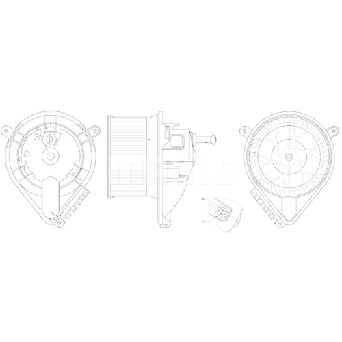 Innenraumgebl&auml;se MAHLE AB 271 000S f&uuml;r CHRYSLER MERCEDES-BENZ VAG