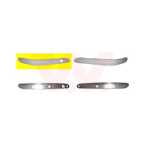 Zier-/Schutzleiste, Sto&szlig;f&auml;nger VAN WEZEL 3032582 ** Equipart ** f&uuml;r