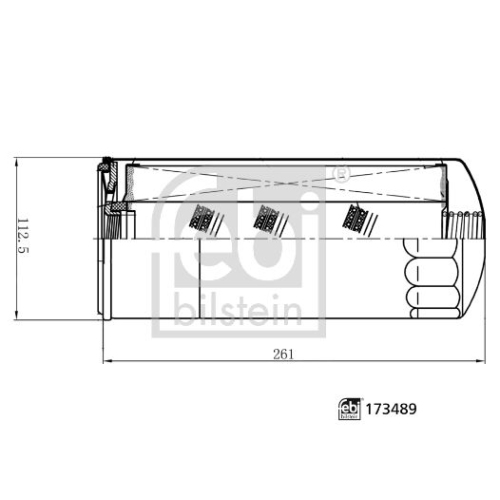 Febi Bilstein 173489 &Ouml;lfilter, 1 St&uuml;ck