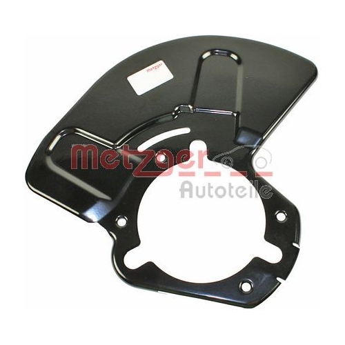 Spritzblech, Bremsscheibe METZGER 6115049 f&uuml;r OPEL, Vorderachse links