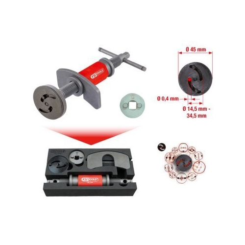 Dreh-/R&uuml;ckstellwerkzeugsatz, Bremssattelkolben KS TOOLS 150.1965
