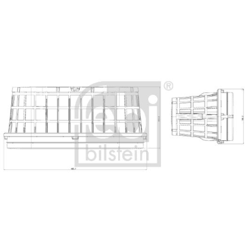 Febi Bilstein 173491 Luftfilter, 1 St&uuml;ck