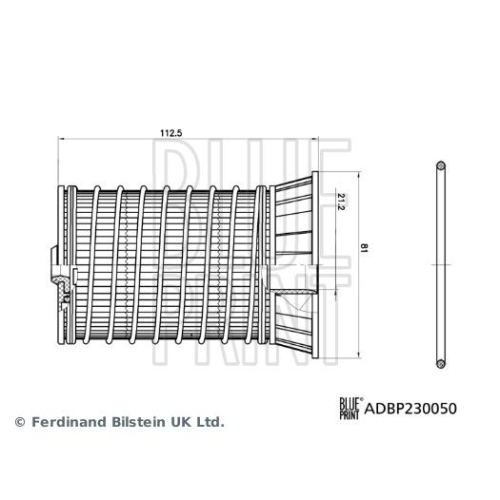 Blue Print 1x ADBP230050BP Kraftstofffilter mit Dichtring
