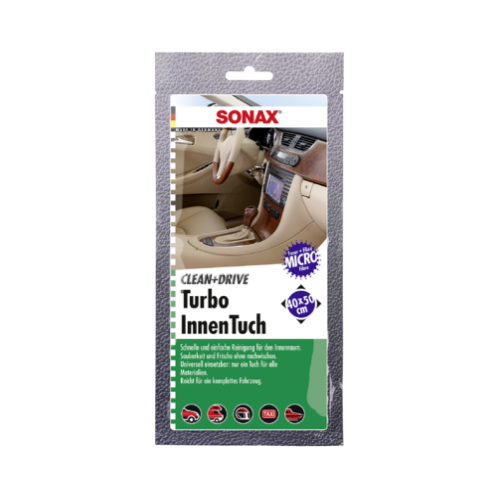SONAX 04130000 Clean+Drive TurboInnenTuch 40x50 Thekendisplay 31 ml