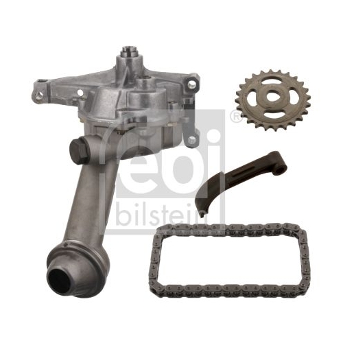 Febi Bilstein 34025 &Ouml;lpumpensatz mit Kettenrad, Kette und Gleitschiene , 1 St&uuml;ck