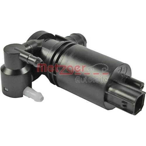 Waschwasserpumpe, Scheibenreinigung METZGER 2220054 f&uuml;r FORD, vorne