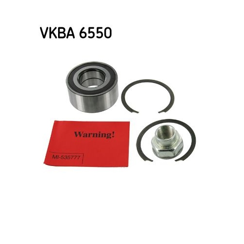 Radlagersatz SKF VKBA 6550 f&uuml;r FIAT OPEL VAUXHALL, Vorderachse