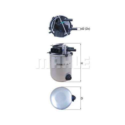 Kraftstofffilter KNECHT KL 909 f&uuml;r NISSAN