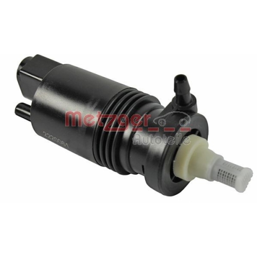 Waschwasserpumpe, Scheibenreinigung METZGER 2220061 f&uuml;r BMW, vorne
