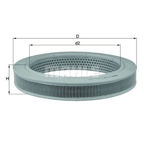Luftfilter KNECHT LX 754 f&uuml;r MERCEDES-BENZ