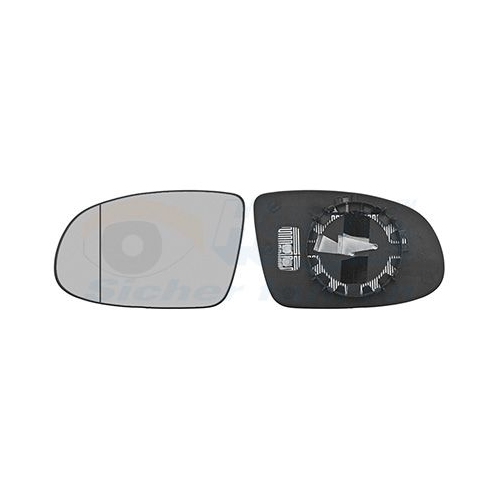 Spiegelglas, Au&szlig;enspiegel VAN WEZEL 3715837 * HAGUS * f&uuml;r OPEL, links