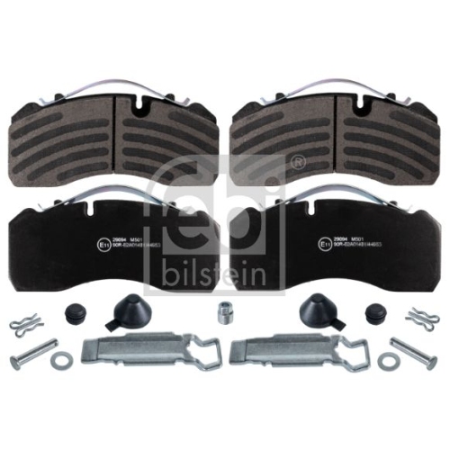 Febi Bilstein 1x 16563 Bremsbelagsatz mit Anbaumaterial