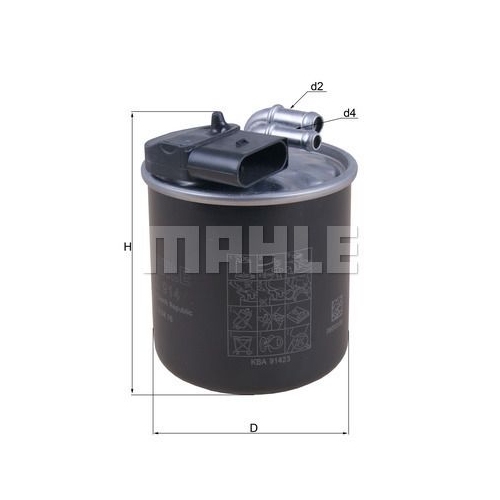 Kraftstofffilter KNECHT KL 914 f&uuml;r MERCEDES-BENZ