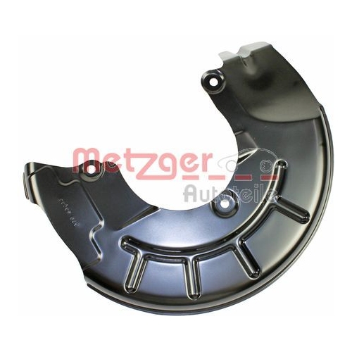 Spritzblech, Bremsscheibe METZGER 6115059 GREENPARTS f&uuml;r VAG, Vorderachse links