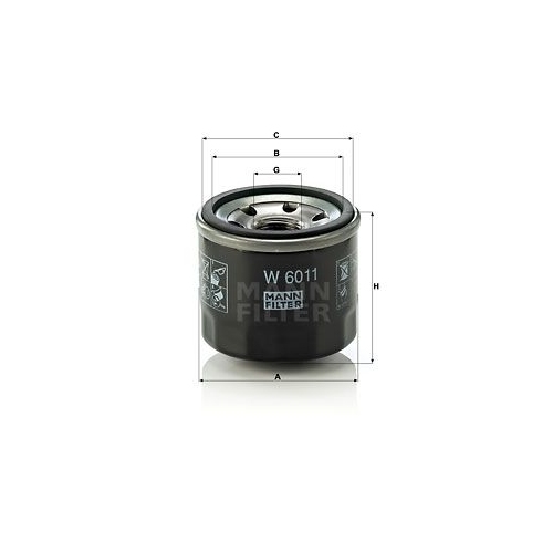 &Ouml;lfilter MANN-FILTER W 6011 f&uuml;r MITSUBISHI SMART