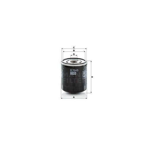 &Ouml;lfilter MANN-FILTER W 7043 f&uuml;r FORD