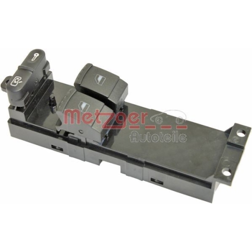 Schalter, Fensterheber METZGER 0916380 f&uuml;r SKODA, fahrerseitig, vorne