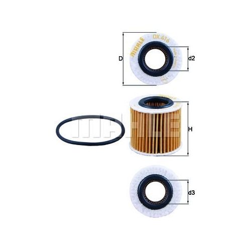 &Ouml;lfilter KNECHT OX 416D1 f&uuml;r TOYOTA