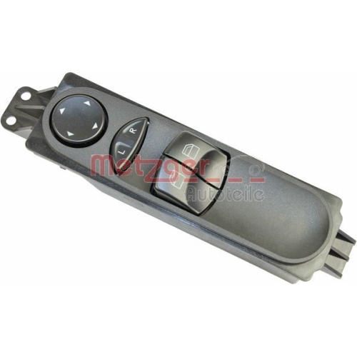 Schalter, Fensterheber METZGER 0916392 f&uuml;r MERCEDES-BENZ VW, links, vorne