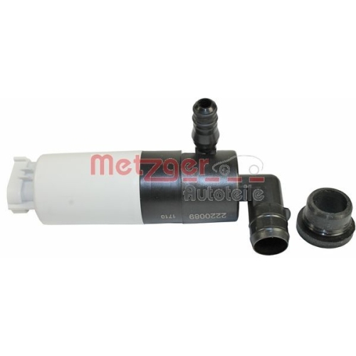 Waschwasserpumpe, Scheibenreinigung METZGER 2220089 f&uuml;r SAAB, vorne