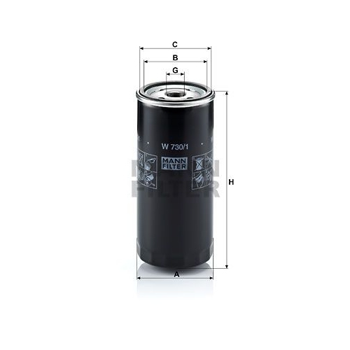 &Ouml;lfilter MANN-FILTER W 730/1 f&uuml;r VAG
