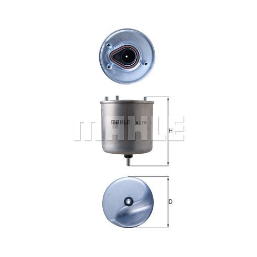 Kraftstofffilter KNECHT KL 788 f&uuml;r CITRO&Euml;N MITSUBISHI PEUGEOT TOYOTA DS