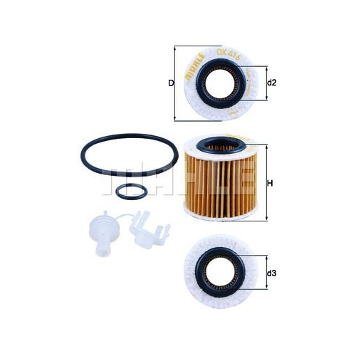 &Ouml;lfilter KNECHT OX 416D2 f&uuml;r DAIHATSU SUBARU TOYOTA ASTON MARTIN