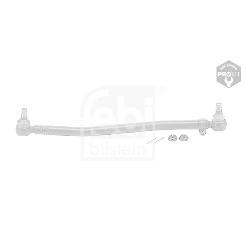 Febi Bilstein 18332 Lenkstange mit Kronenmuttern und Splinten, vom Lenkgetriebe zur 1. Vorderachse , 1 St&uuml;ck