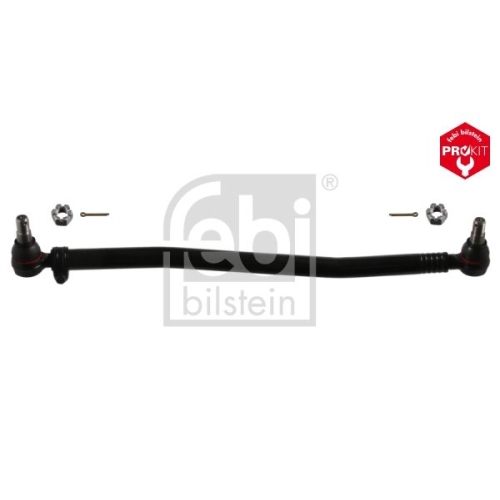 Febi Bilstein 03932 Lenkstange mit Kronenmuttern und Splinten, vom Lenkgetriebe zur 1. Vorderachse , 1 St&uuml;ck