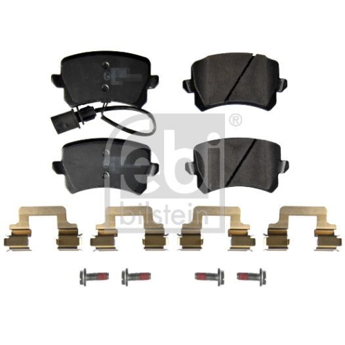 Bremsbelagsatz, Scheibenbremse FEBI BILSTEIN 172168 f&uuml;r AUDI, Hinterachse