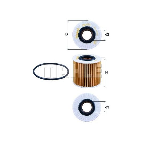 &Ouml;lfilter KNECHT OX 414D2 f&uuml;r SUBARU TOYOTA