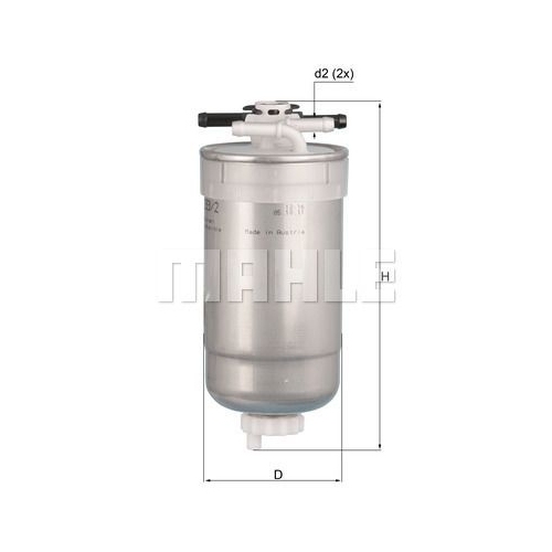 Kraftstofffilter KNECHT KL 233/2 f&uuml;r FIAT VAG
