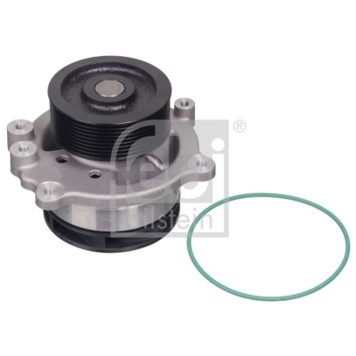 Febi Bilstein 31737 Wasserpumpe mit Riemenscheibe und Dichtungen , 1 St&uuml;ck