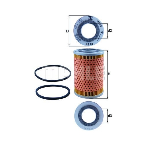&Ouml;lfilter KNECHT OX 13D f&uuml;r CHRYSLER FIAT FORD GMC HANOMAG HENSCHEL MERCEDES-BENZ
