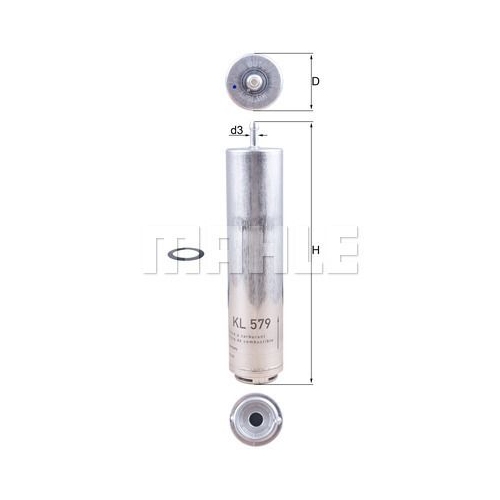 Kraftstofffilter KNECHT KL 579D f&uuml;r BMW