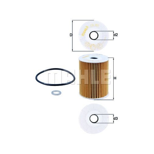 &Ouml;lfilter KNECHT OX 355D f&uuml;r HYUNDAI KIA GENESIS