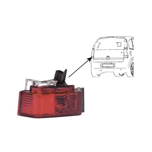 Nebelschlussleuchte VAN WEZEL 3781927 f&uuml;r OPEL, links