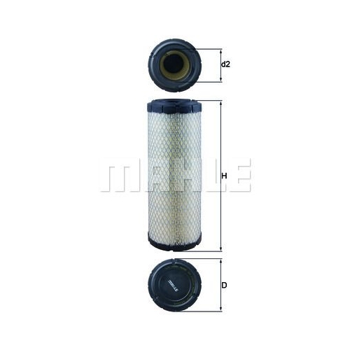Luftfilter KNECHT LX 1240 f&uuml;r FIAT VOLVO PIAGGIO O & K PERKINS ATLAS WEYHAUSEN