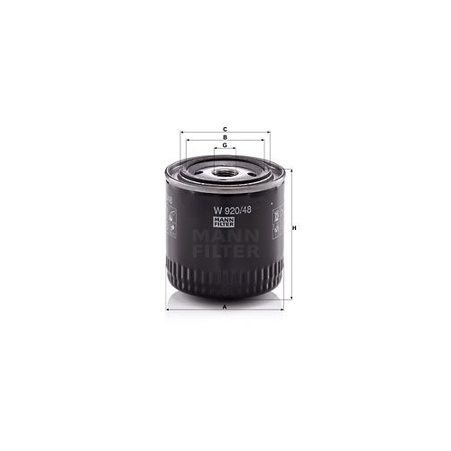 &Ouml;lfilter MANN-FILTER W 920/48 f&uuml;r ALFA ROMEO NISSAN VAG BOMAG LIEBHERR FORD USA